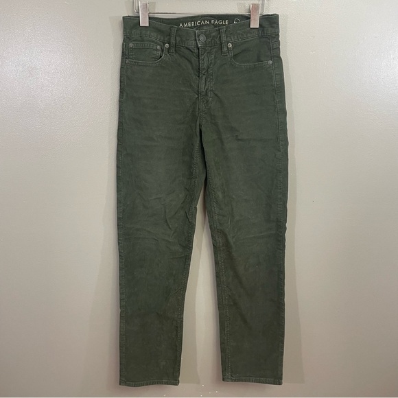American Eagle Outfitters Denim - American Eagle Outfitters Corduroy Pants Womens Sz 4 Regular Green 90s Straight